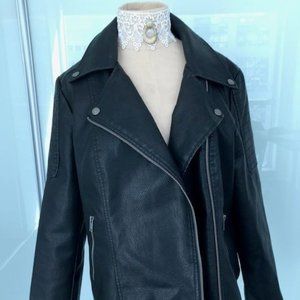 NWT NOISY MAY VEGAN LEATHER JACKET
